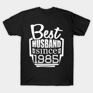 'Best Husband Since 1986' Sweet Wedding Anniversary Gift T-Shirt